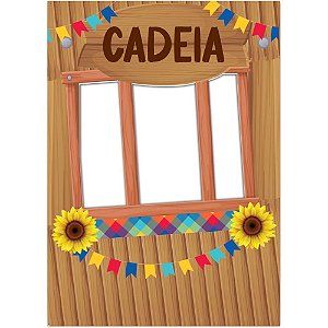 Festa junina painel decorativo cadeia - festcolor (unidade)