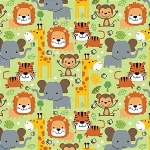 Papel presente bobina couche 60cm. mod.122 bichinhos - gessele (bo-100mts)