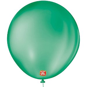 Balao 7 liso redondo verde folha - sao roque (pct.c/50)