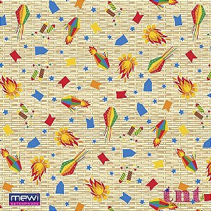 Festa junina tnt 1,40m 40g palha - mewi (rl-10mts)