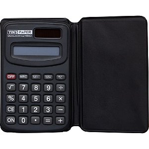 Calculadora de bolso 8 digitos preta - yins (unidade)
