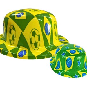Copa do mundo chapeu coquinho brasil plast(s - nyr festas (pct.c/12)