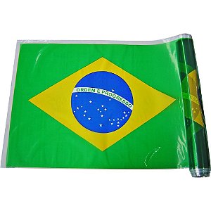Copa do mundo bandeira do brasil 38cmx25m - goldplas (rolo)
