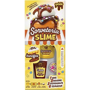 Slime gelele sorveteria banoffee - doce brinquedo (kit)