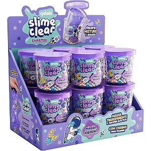 Slime clear charm missao espacial - doce brinquedo (dp.c/12)