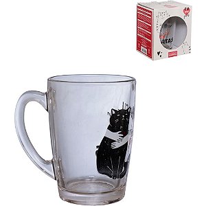 Caneca de vidro meu amigo gato 320ml - western (unidade)