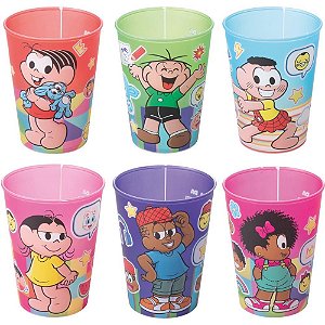 Copo decorado turma da monica 320ml (sortido) - plasutil (unidade)