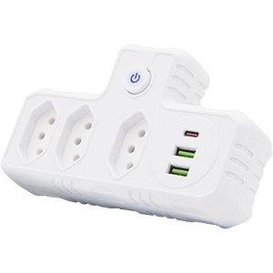 Adaptador para tomada multifuncional universal bivol - flex (unidade)