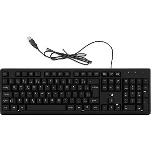 Teclado usb tf600 teclas silenciosas - multi (unidade)