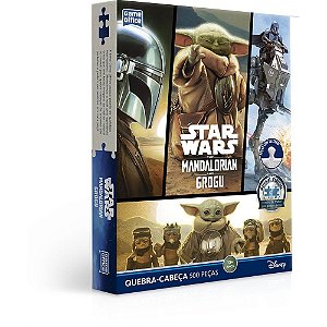 Quebra-cabeca cartonado the mandalorian and grogu 500p - toyster (unidade)
