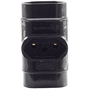 Adaptador para tomada benjamim tripolar normatizado - force line (unidade)