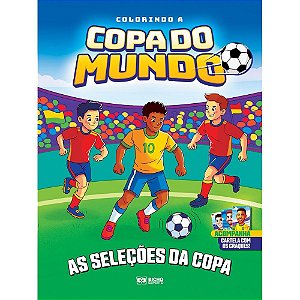Copa do mundo livro colorindo a copa 16pgs - bicho esperto (pct.c/04)