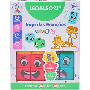 Jogo da memoria emocoes cubo 2x1 color joy - leonora (unidade)