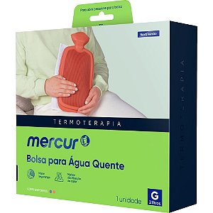 Bolsa terapeutica p/agua quente grande bordo - mercur (unidade)