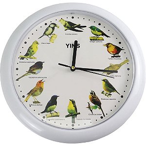Relogio de parede cantos dos passaros 27cm - tt brasil (unidade)
