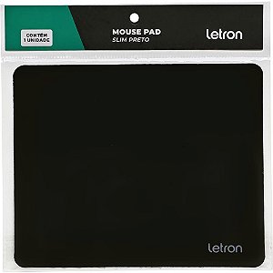 Mouse pad preto slim - leonora (cx.c/20)