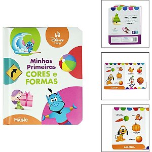 Livro infantil ilustrado minhas primeiras cores/formas - magic kids (unidade)