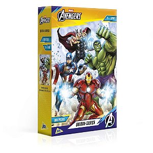 Quebra-cabeca cartonado os vingadores 100pcs - toyster (unidade)