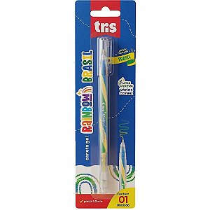 Copa do mundo caneta gel tris rainbow brasil - summit (unidade)