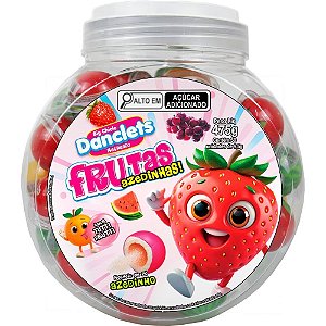 Doce danclets frutas c/recheio (sortido) - danilla foods (pote-50)