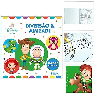 Livro de colorir toy story 24pgs 24x24 - magic kids (unidade)