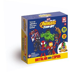 Jogo de cartas marvel herois batalha dos copo - nig brinquedos (unidade)