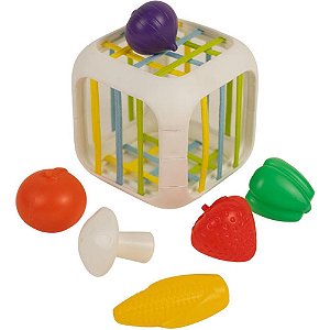 Brinquedo para bebe cubo de frutinhas - ggb plast (unidade)