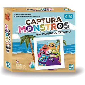 Jogo de cartas captura monstros - nig brinquedos (unidade)