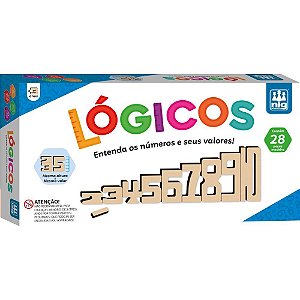Brinquedo pedagogico madeira logicos madeira 28pecas - nig brinquedos (unidade)