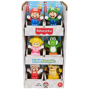 Fisher-price entretenimento lp fig.super mario bros (sortido) - mattel (unidade)