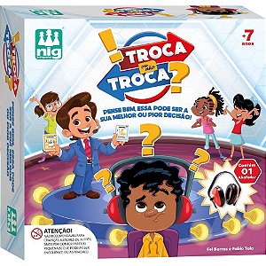 Jogo de cartas troca ou nao troca - nig brinquedos (unidade)
