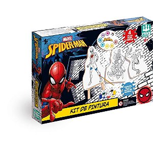 Brinquedo para colorir spider-man kit pintura - nig brinquedos (unidade)