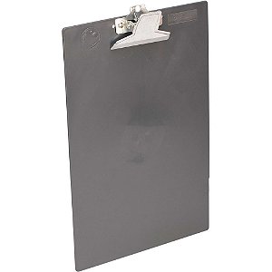 Prancheta plastica oficio c/prend.metal black - carbrink (unidade)
