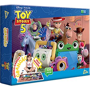 Quebra-cabeca cartonado toy story 5 120pecas grandao - toyster (unidade)