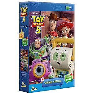 Quebra-cabeca cartonado toy story 5 100pcs - toyster (unidade)