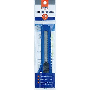 Estilete largo 18mm plastico (sortido) - brw (unidade)