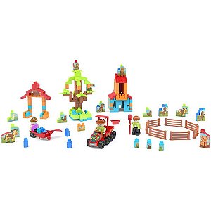 Brinquedo para montar fazendinha click 370pcs - dismat (unidade)