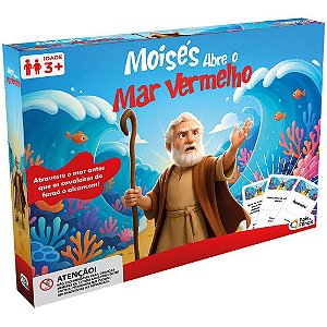 Jogo de tabuleiro moises abre o mar vermelho - pais e filhos (unidade)