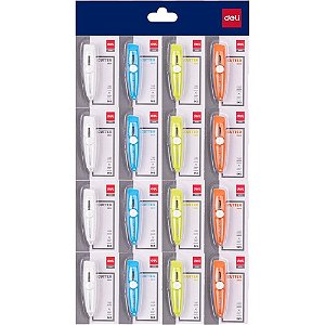 Estilete estreito 9mm mini lamina sk5 (sortido) - deli (ct.c/20)