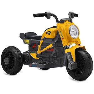 Moto eletrica street amarela 6v c/luz led - bandeirante (unidade)