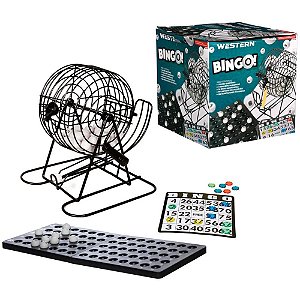 Jogo de bingo roleta de metal completo - western (unidade)