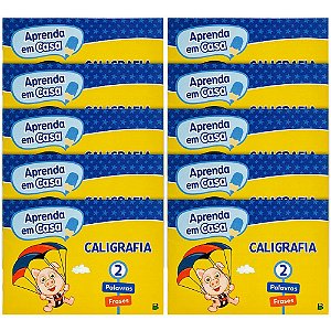 Livro caligrafia aprenda em casa vol.2 14pg - todolivro (pct.c/10)