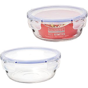 Pote de vidro hermetico redondo 720ml - western (unidade)