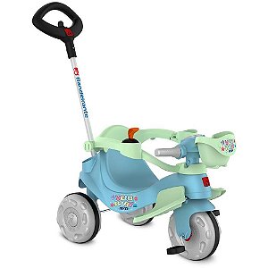 Triciclo velobaby joy passeio/pedal azu - bandeirante (unidade)