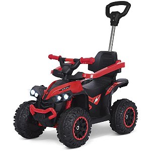 Veiculo eletrico quadriciclo 6v c/som 23kg verm - maral (unidade)