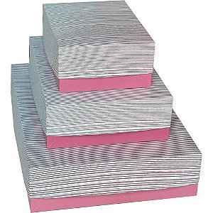 Caixa para presente com tampa abstrato md 19x26x7,5 (sortido) - cristina (pct.c/16)