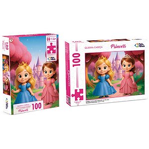 Quebra-cabeca cartonado princess 100 pecas - pais e filhos (unidade)