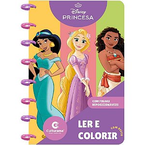 Livro infantil colorir ler e colorir disco princesas - culturama (unidade)