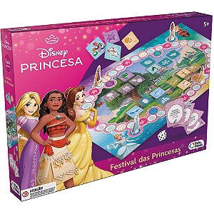 Jogo de tabuleiro festival das princesa disney - pais e filhos (unidade)