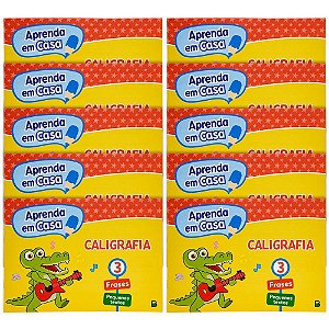 Livro caligrafia aprenda em casa vol.3 14pg - todolivro (pct.c/10)